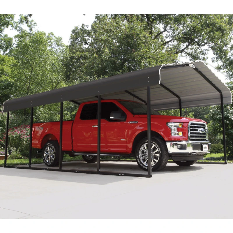 Carport à Toit En Acier Galvanisé 22,57m² Couleur Anthracite – Shelter Logic – Image 3