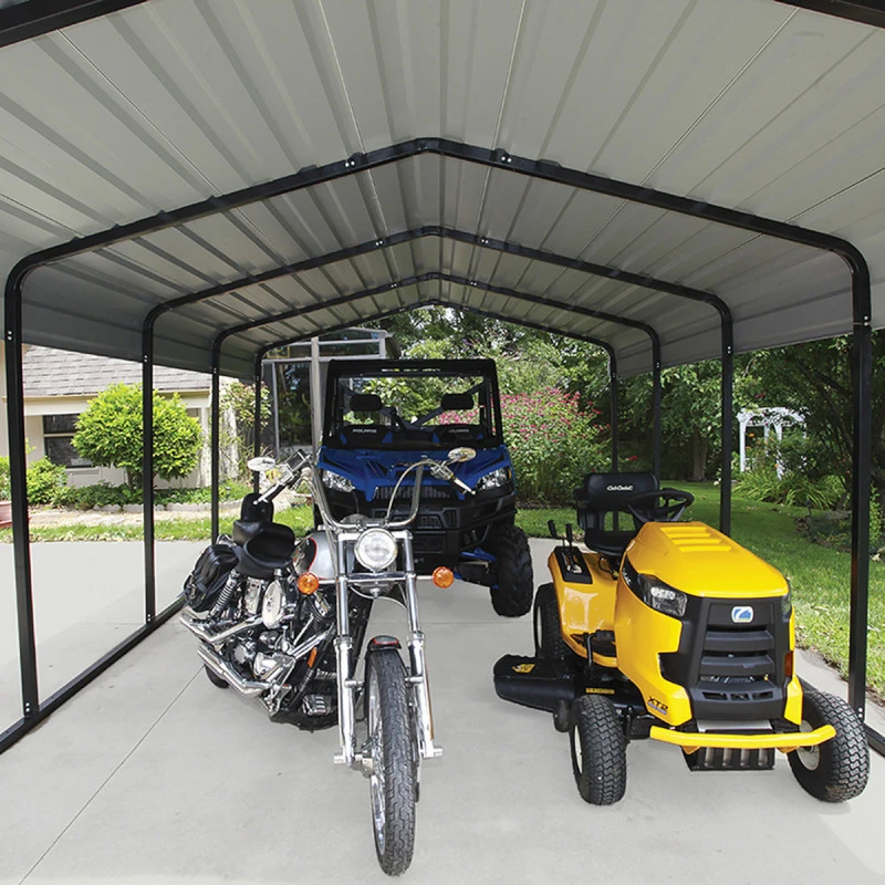 Carport à Toit En Acier Galvanisé 22,57m² Couleur Anthracite – Shelter Logic – Image 6