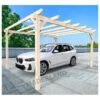 Carport Autoportant En Bois Lamellé-collé 500x300cm Badajoz – Maderland