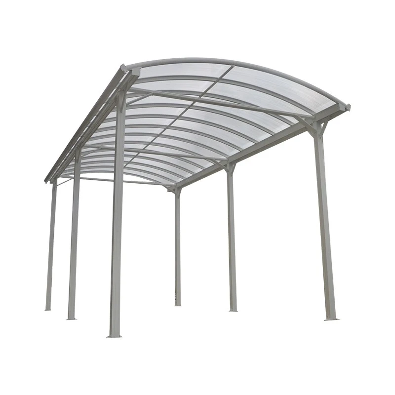 Carport Camping Car Blanc En Aluminium 3,60x7,62m Et Polycarbonate 6mm X-METAL – Image 4