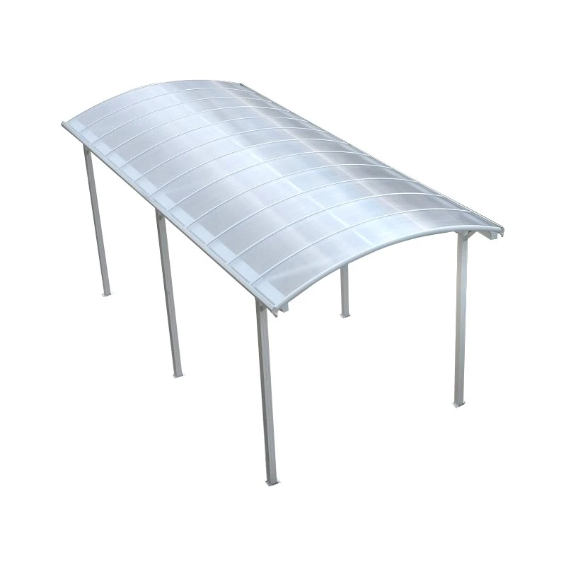 Carport Camping Car Blanc En Aluminium 3,60x7,62m Et Polycarbonate 6mm X-METAL – Image 5