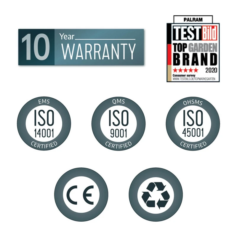 Carport En Alu Gris Et Polycarbonate 1 Voiture 18,2m² Arcadia Alpine 5000 - CANOPIA – Image 4