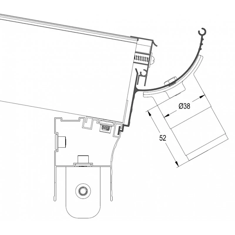 Carport En Aluminium Blanc 3x5,05m Et Polycarbonate 6mm X-METAL – Image 5