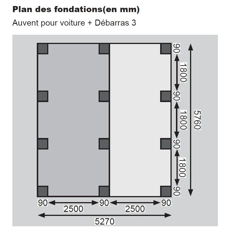 Carport En Bois Autoclave 30,35m² Avec Débarras 14,4m² - Karibu – Image 6