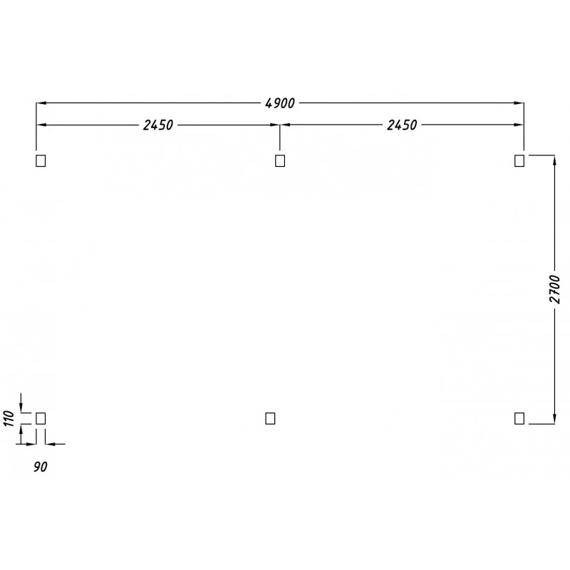 Carport Monopente En Bois 15,6m² Traité Marron - Gardy Shelter – Image 6