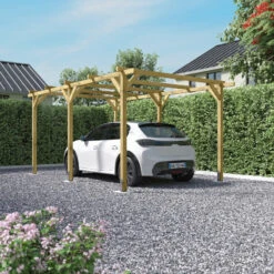 Carport Simple 15,40m² En Bois Autoclave FSC Henri - Forest Style