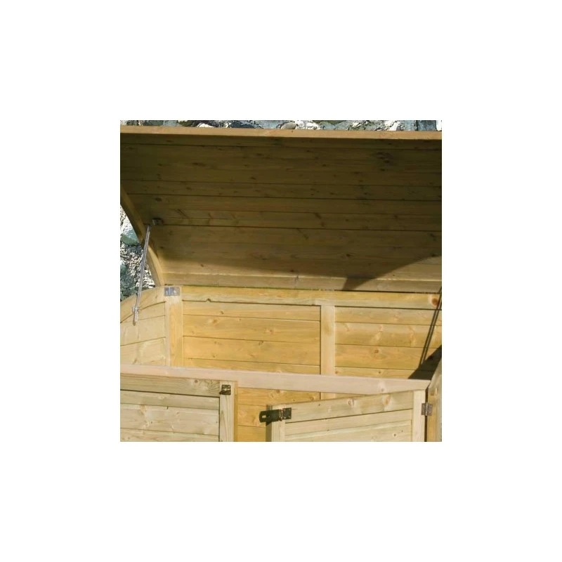 Coffre De Jardin En Bois Traité Autoclave 1200L - Chalet Et Jardin – Image 4
