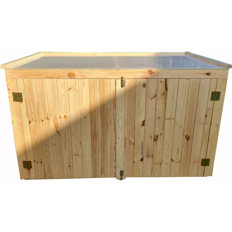 Coffre De Jardin En Bois Traité 28mm 2000L LARGO Blanc - Gardy Shelter – Image 4