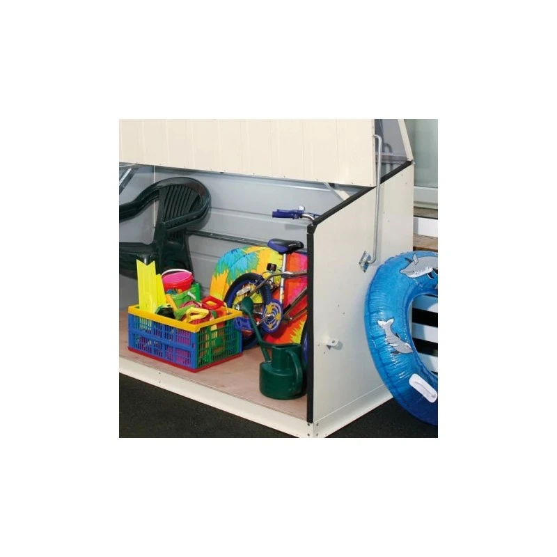 Coffre De Rangement En Métal Storegard 1500L Crème 1,74m² TRIMETALS – Image 4