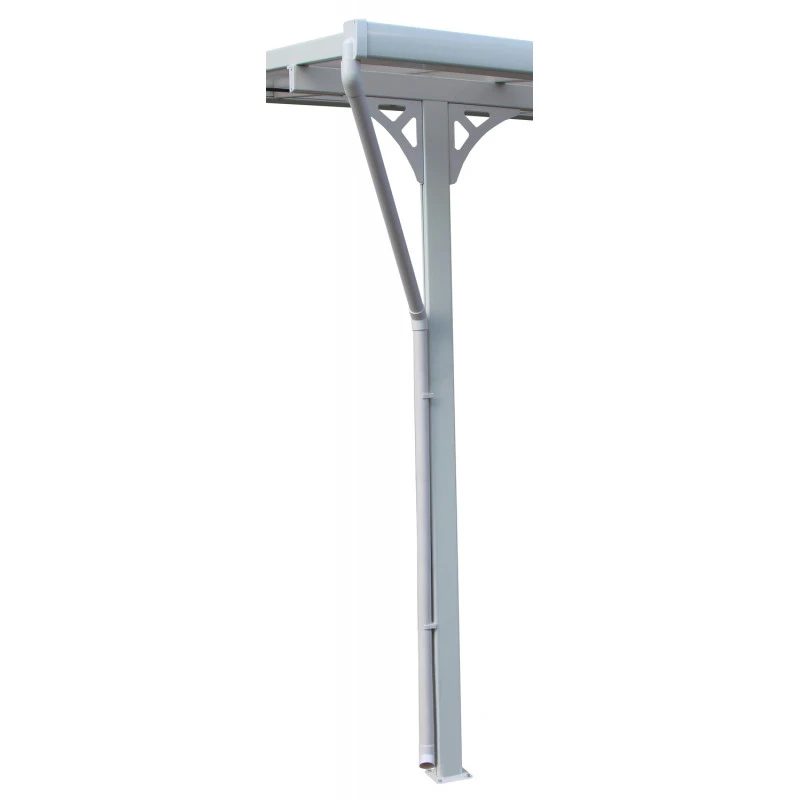 Descentes De Gouttières Blanches Pour Toit De Terrasse X-METAL