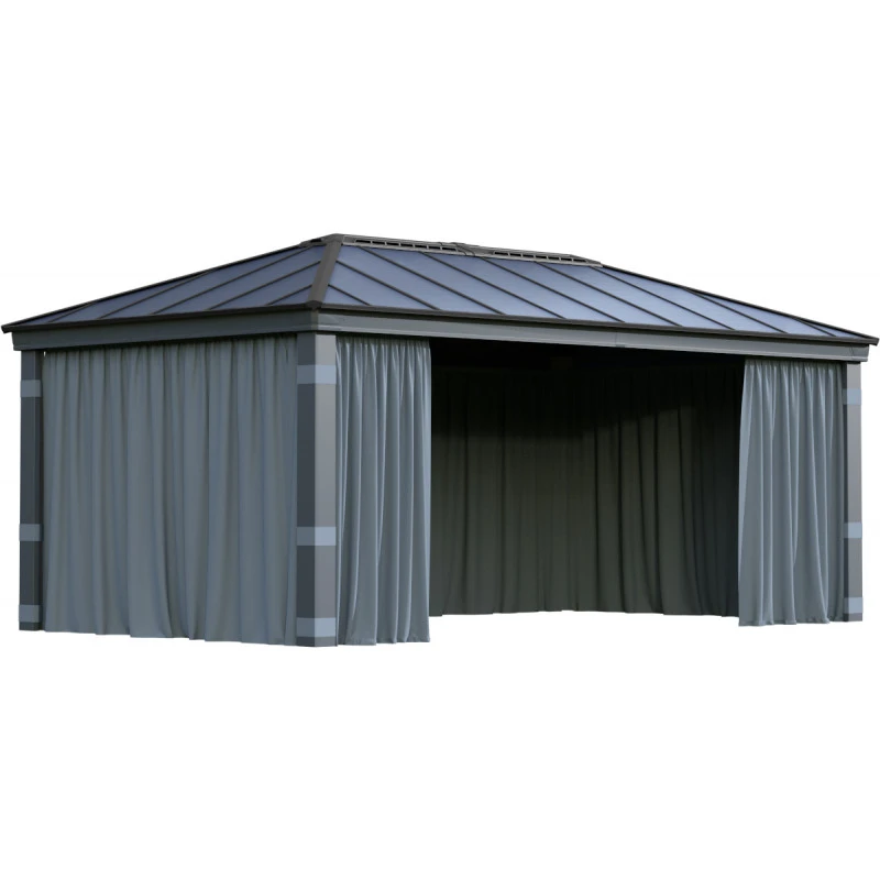 Ensemble De Rideaux 4 Pièces Pour Pergolas Dallas 6100 De 22m² - Palram - Canopia – Image 2