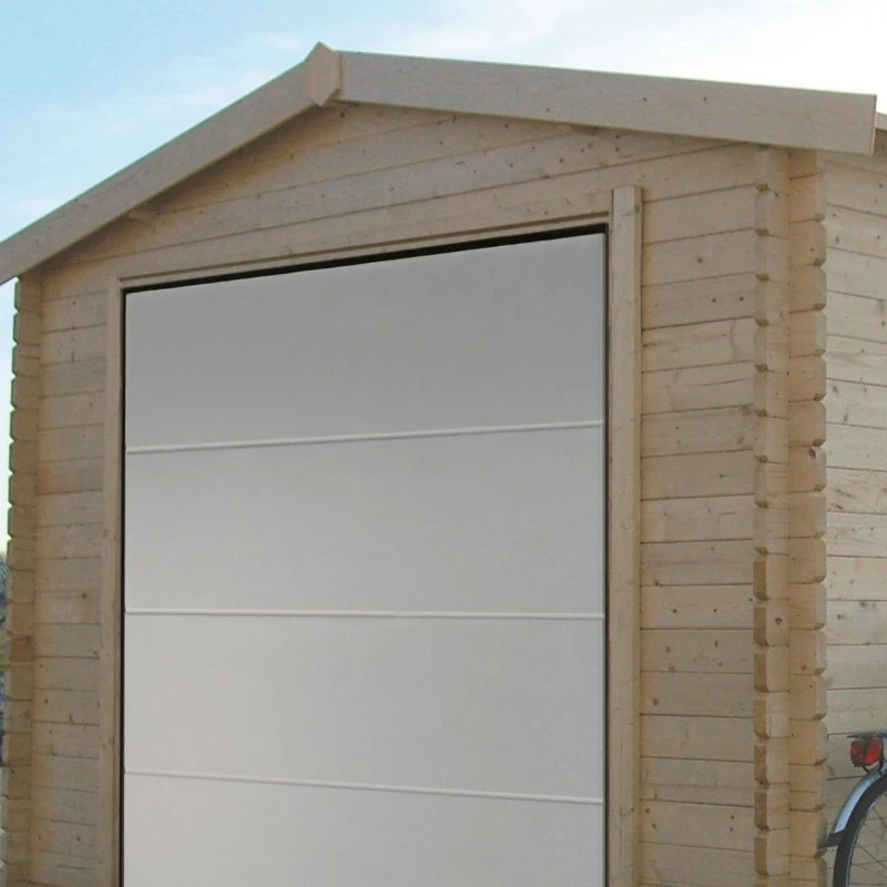 Garage 19,26m² Avec Porte Sectionnelle Motorisée Madriers 40mm SOLID – Image 2