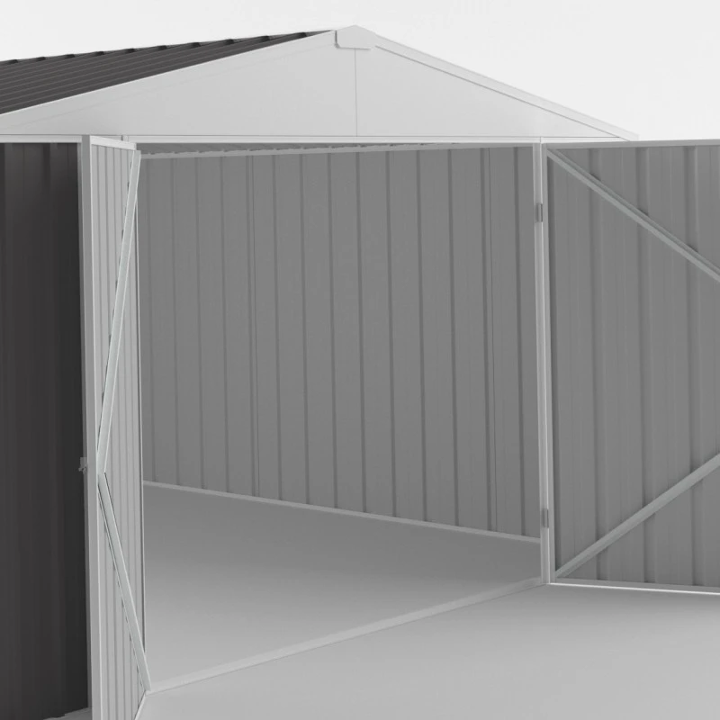 Garage En Acier Zincalume Colorbond 20,1m² Grande Hauteur EASYSHED – Image 2