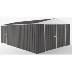 Garage En Acier Zincalume Colorbond Anthracite 18m² EASYSHED