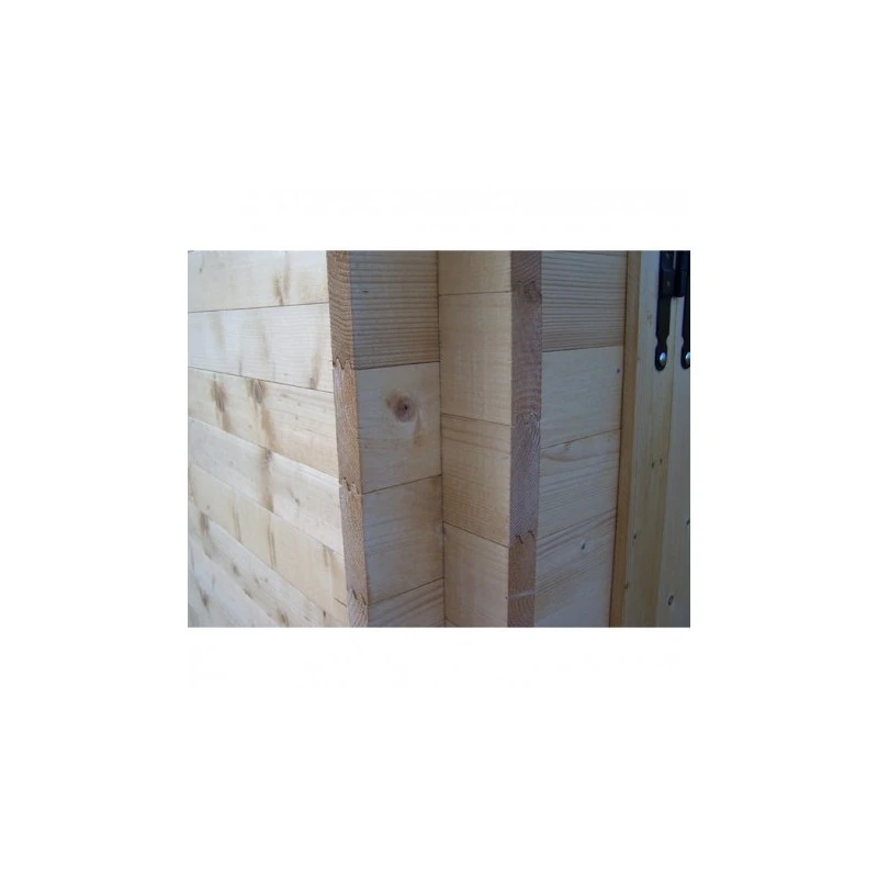 Garage En Bois Massif 21,7m² - Madriers 42mm – Image 6