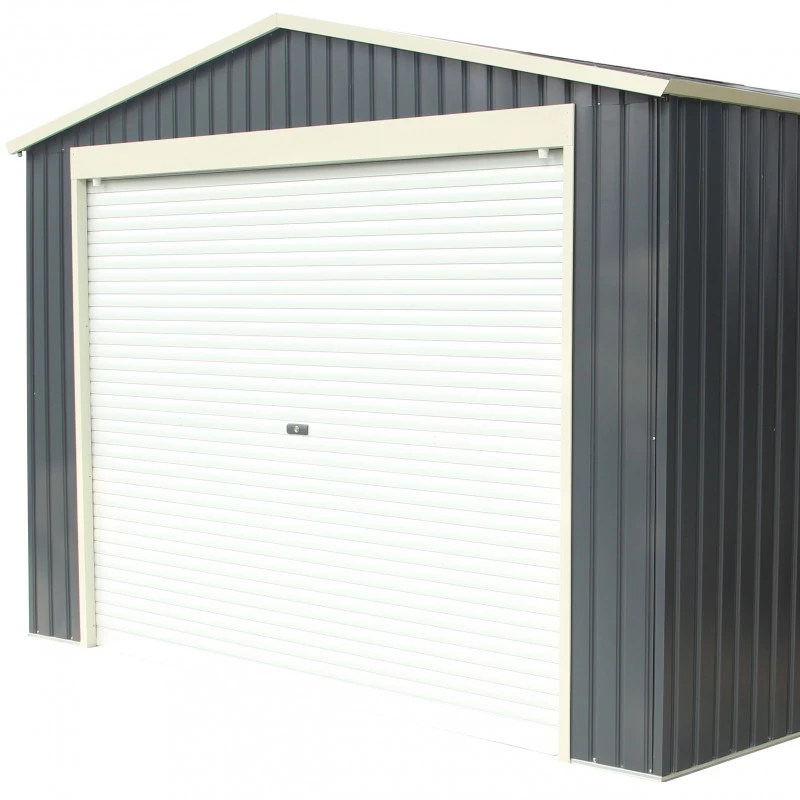 Garage Métal Anthracite 19,52m² Porte Enroulable + Kit D'ancrage X-METAL – Image 5