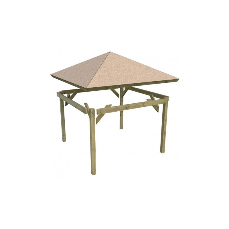 Kiosque Carré Granada – 3,77x3,77m - Karibu – Image 4