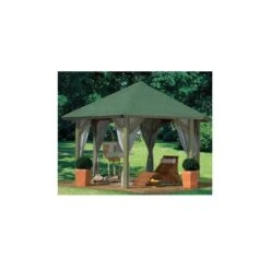 Kiosque En Bois Hexagonal Oslo 2 - Diam. 3,70m - Karibu