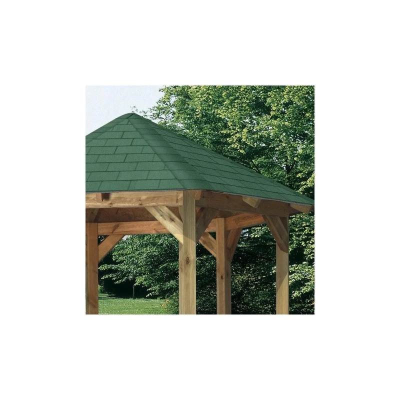 Kiosque Hexagonal En Bois Lissabon - Diam. 2,99m - Karibu – Image 2