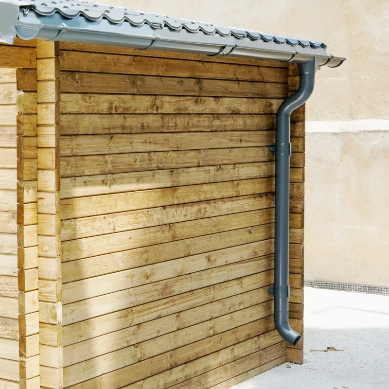 Kit Gouttières Anthracite - Pack Prêt à La Pose Pour Abri Gardy Shelter 16m²