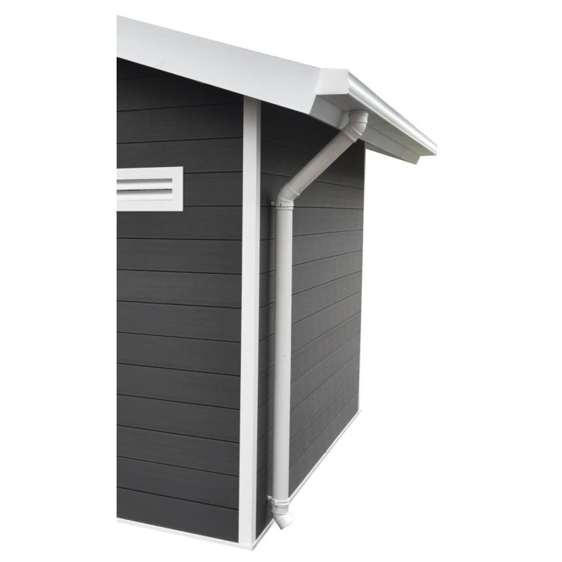 Kit Gouttières Blanc - Pack Prêt à La Pose Pour Abri PREMIUM Woodlife Garden Double Pentes Longueur 2m – Image 4