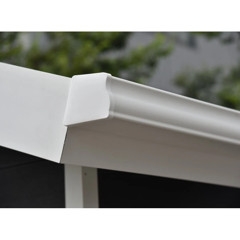 Kit Gouttières Blanc - Pack Prêt à La Pose Pour Abri PREMIUM Woodlife Garden Monopente De Largeur 2m – Image 2