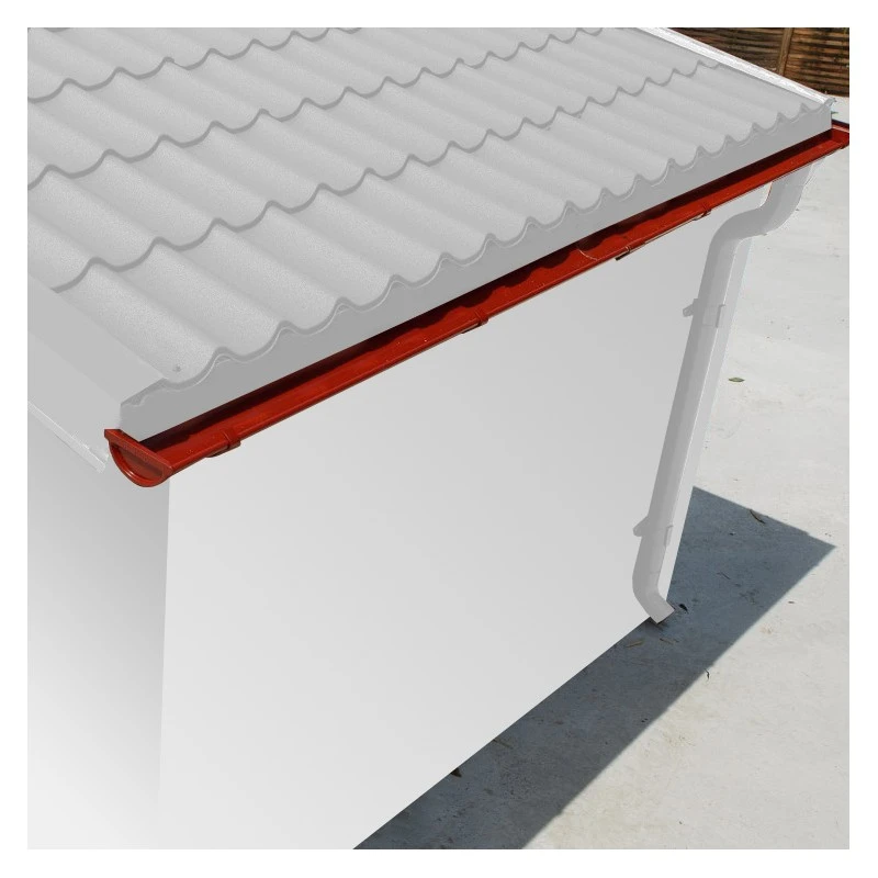 Kit Gouttières Rouge - Pack Prêt à La Pose Pour Abri Grosfillex 7,5m² – Image 3