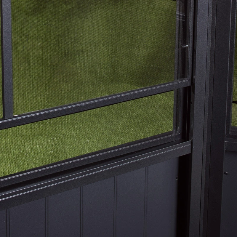 Pavillon Adossé Charlestone 309x502cm En Aluminium Et Acier Galvanisé - SOJAG – Image 5