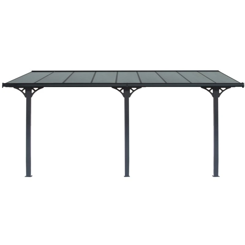 Pergola Adossée Ajustable - Toit De Terrasse En Alu 3,05x5,57m X-METAL – Image 2
