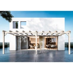Pergola Adossée En Bois Lamellé-collé 400x400cm Sevilla – Maderland
