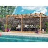 Pergola Adossée En Bois Lamellé-collé 500x300cm Palma – Maderland