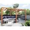 Pergola En Bois Lamellé-collé 400x300cm Fuengirola – Maderland