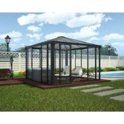 Pergola Fermée En Aluminium Et Polycarbonate Ledro 3600 - Canopia
