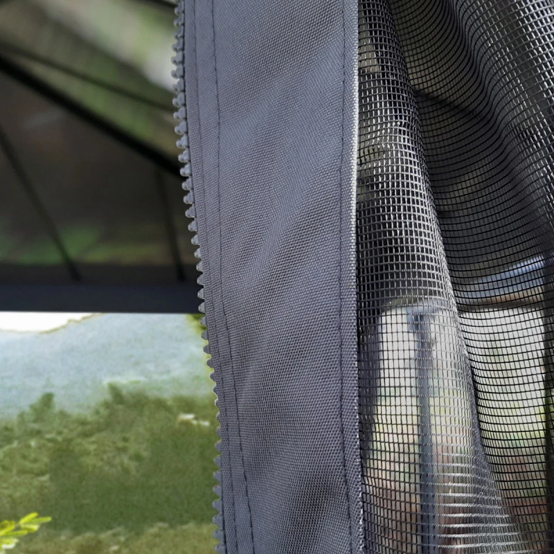 Set De Moustiquaires En Polyester Léger Pour Pergolas Dallas 6100 De 22m² - Palram - Canopia – Image 5