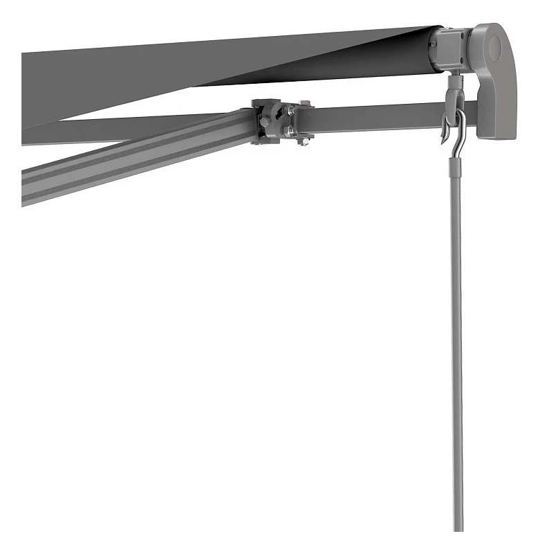 Store Banne Manuel 295x200cm EASY Toile Polyester Grise - X-METAL – Image 5