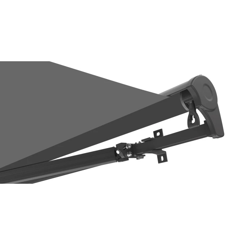 Store Banne Motorisé 350x250cm DECO Toile Polyester Grise - X-METAL – Image 4