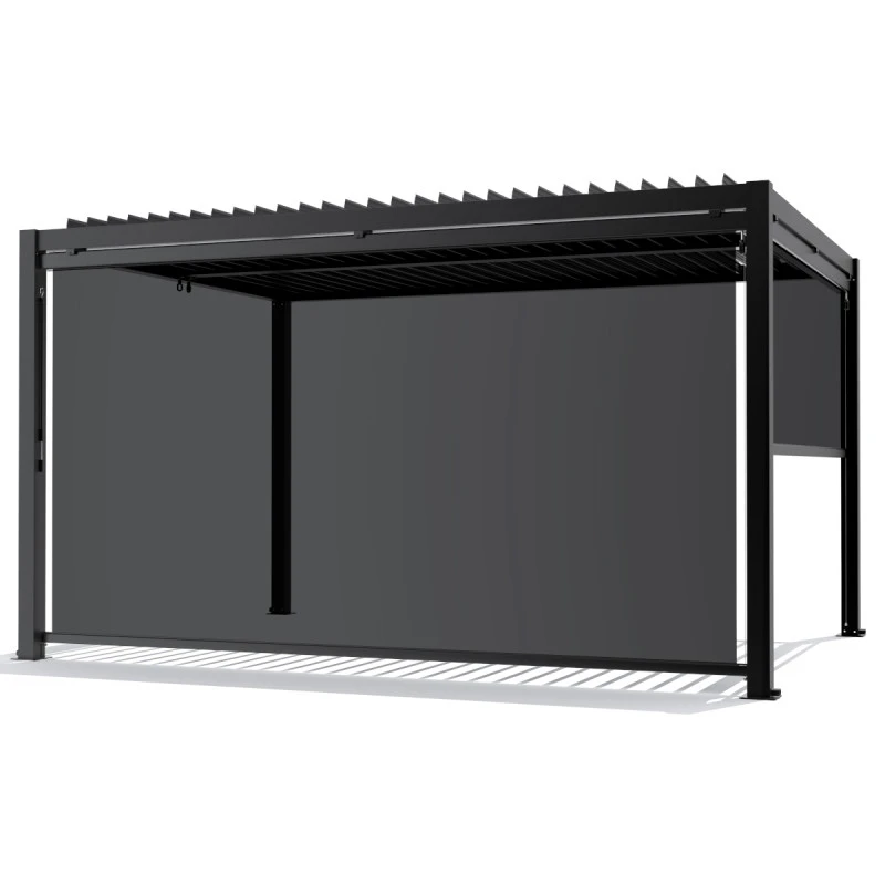 Store Latéral Anthracite 370cm Pour Pergola Bioclimatique En Aluminium X-METAL – Image 3