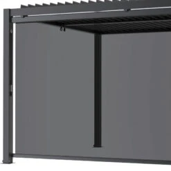 Store Latéral Anthracite 370cm Pour Pergola Bioclimatique En Aluminium X-METAL