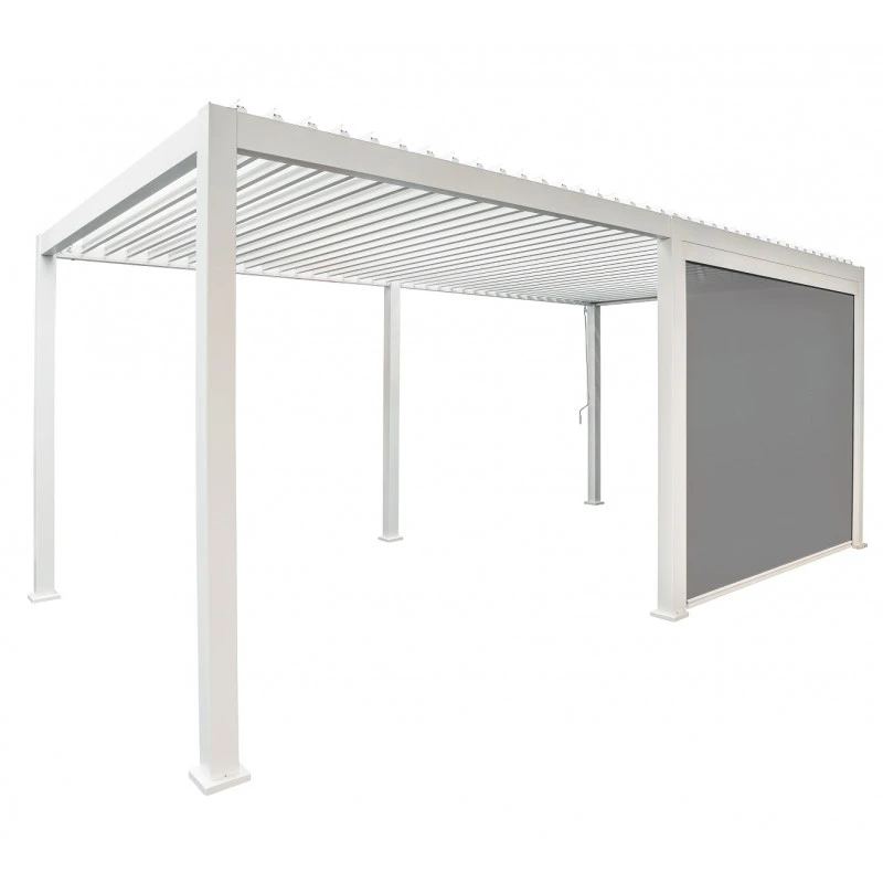 Store Latéral Blanc 400cm Pour Pergola Bioclimatique En Alu Ombrea – Image 3