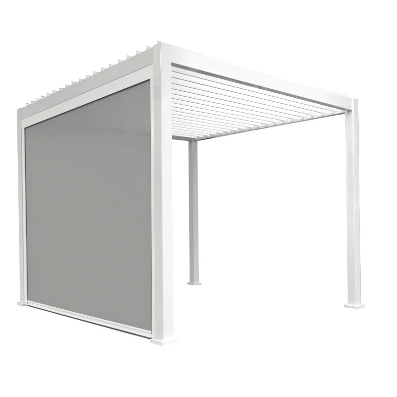 Store Latéral Blanc 400cm Pour Pergola Bioclimatique En Alu Ombrea – Image 4