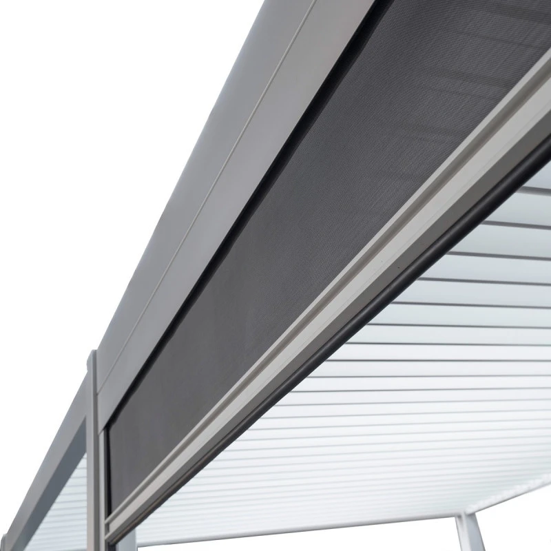 Store Latéral Blanc 400cm Pour Pergola Bioclimatique En Alu Ombrea – Image 5