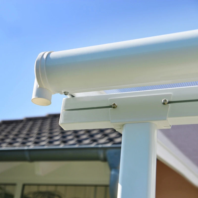 Toit De Terrasse 224x670cm En Aluminium Blanc Et Polycarbonate 6mm SIERRA - Canopia By Palram – Image 6