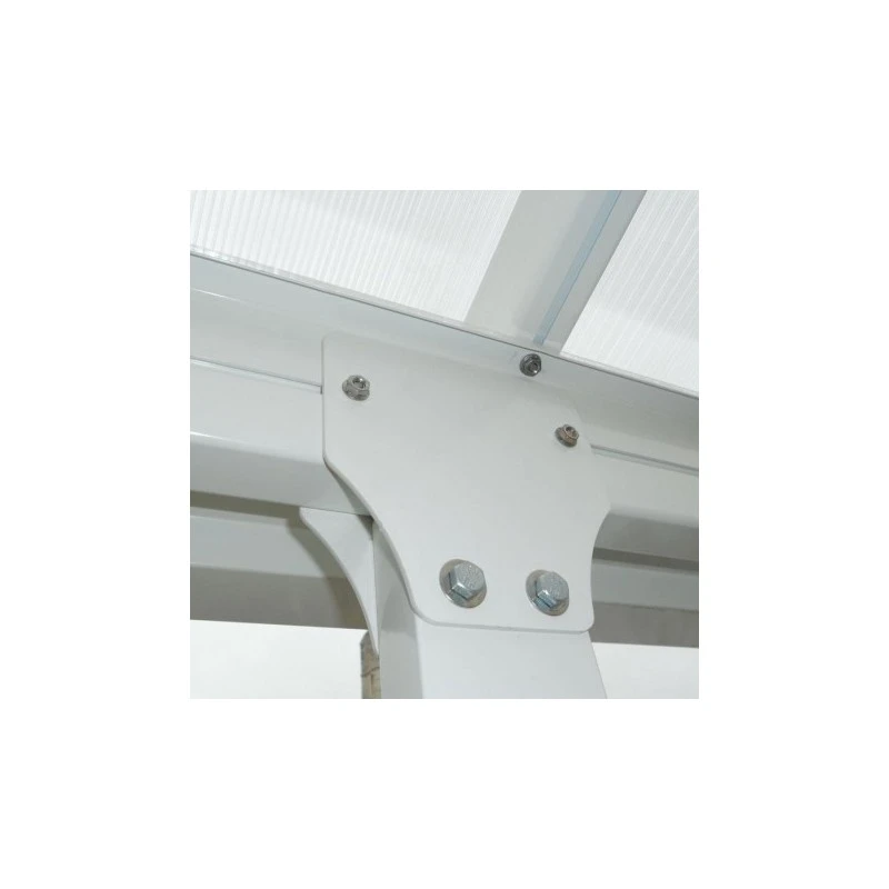 Toit De Terrasse 300x1000cm En Alu Blanc Et Polycarbonate 8mm PATIO – Image 6