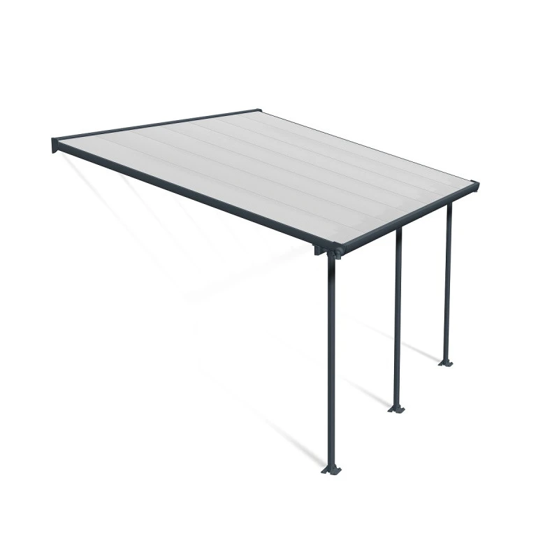 Toit De Terrasse 300x425cm En Aluminium Gris Et Polycarbonate 8mm FERIA - Canopia By Palram – Image 2