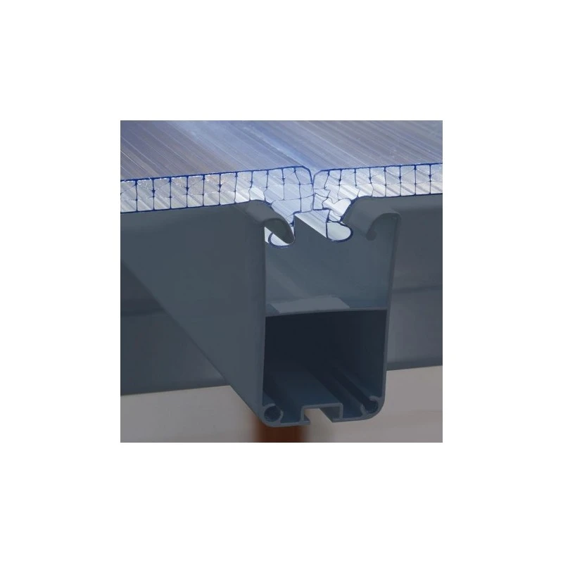 Toit De Terrasse 300x500cm En Alu Gris Anthracite Et Polycarbonate 8mm PATIO – Image 4