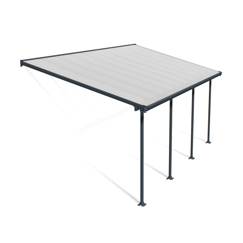 Toit De Terrasse 300x610cm En Aluminium Gris Et Polycarbonate 8mm FERIA - Canopia By Palram – Image 2