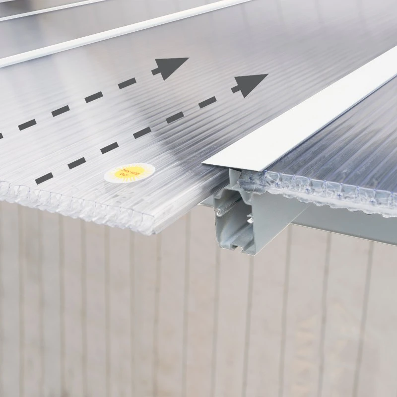 Toit De Terrasse En Aluminium Blanc 3x5,46m + PC 16mm Olympia - Palram - Canopia – Image 5