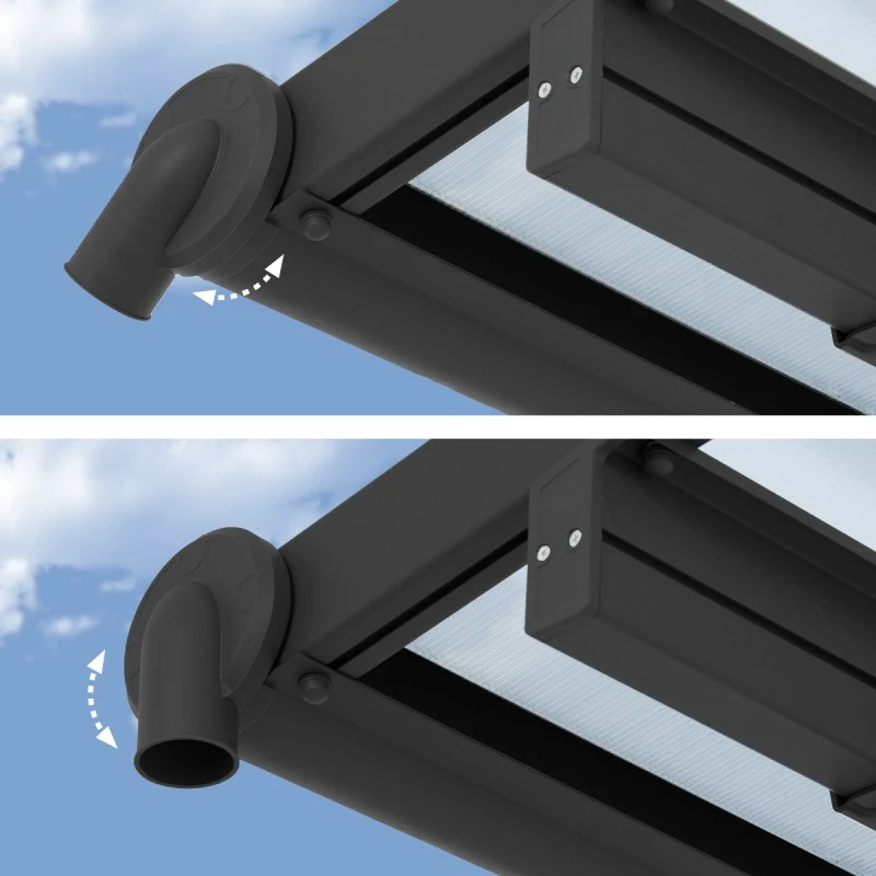 Toit De Terrasse En Aluminium Gris 3x9,71m + PC 16mm Olympia - Palram - Canopia – Image 3