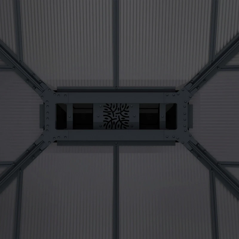 Tonnelle De Jardin En Alu Et Polycarbonate 422x422cm Dallas – Canopia By Palram – Image 6