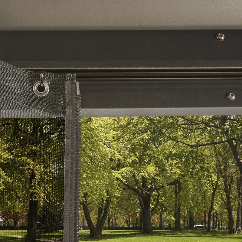 Tonnelle De Jardin Messina 363x598cm En Aluminium Thermolaqué Anthracite – SOJAG – Image 5